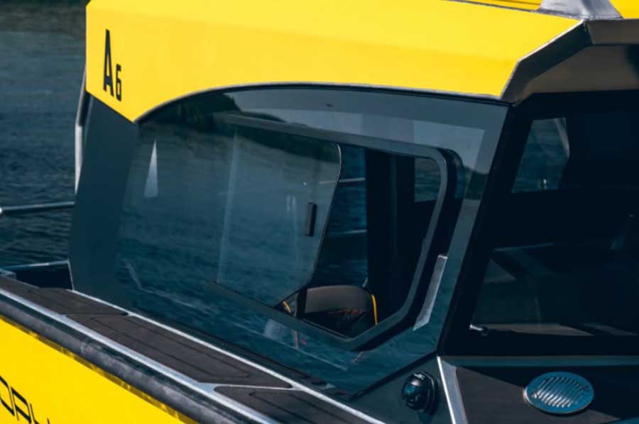 Форточка накладная со сдвижным стеклом правая 607х334 мм, Техномарин