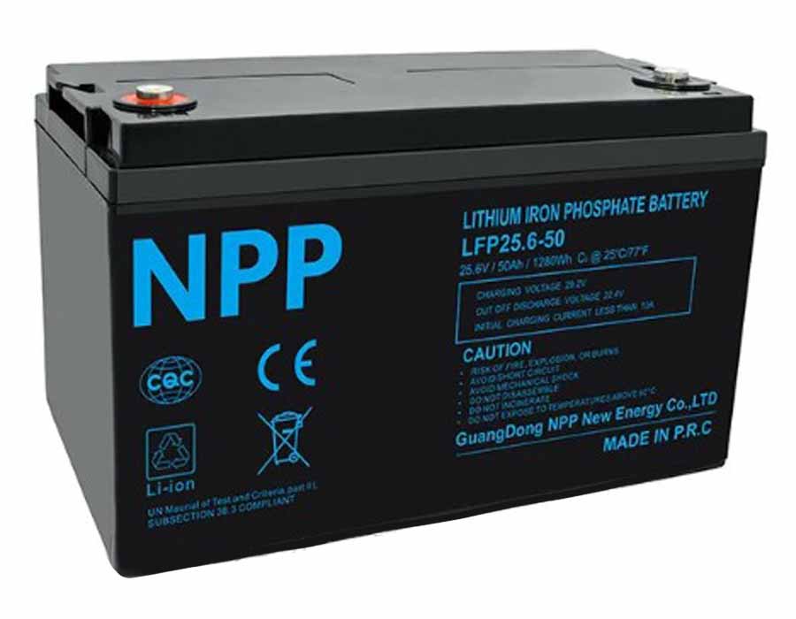 Аккумуляторная батарея NPP LiFePO4 25.6 V, 50 Ah