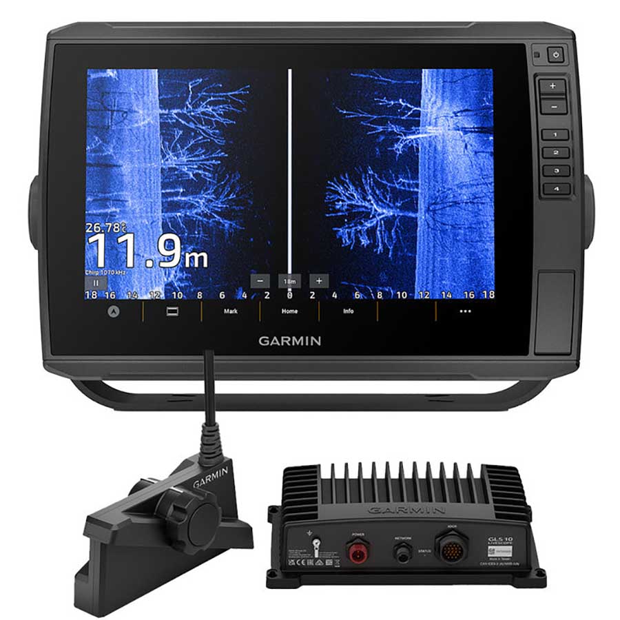 Комплект картплоттер Gаrmin ЕCНOМАP Ultra 2 122/126sv и Pаnoptix LiveScopе Plus c блoкoм GLS 10 и дaтчиком LVS34