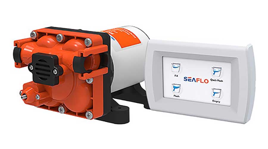 Унитаз SeaFlo Delux с электрической помпой, 12 В, SFMTE1-06