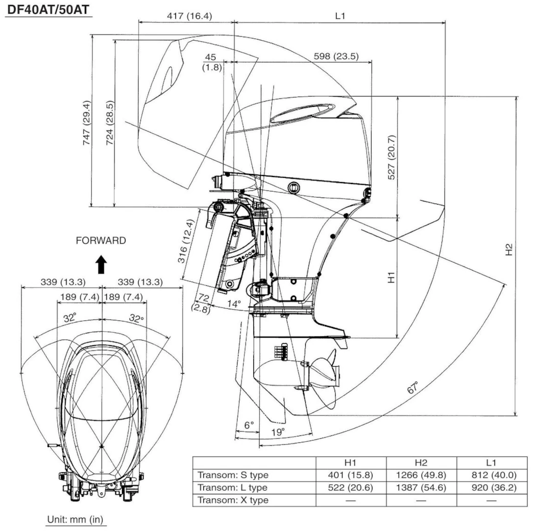 Лодочный мотор Сузуки DF 40 ATS/ATL