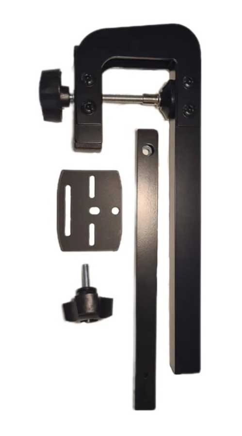 Держатель датчика эхолота со струбциной для лодок с пайольным дном, алюминий