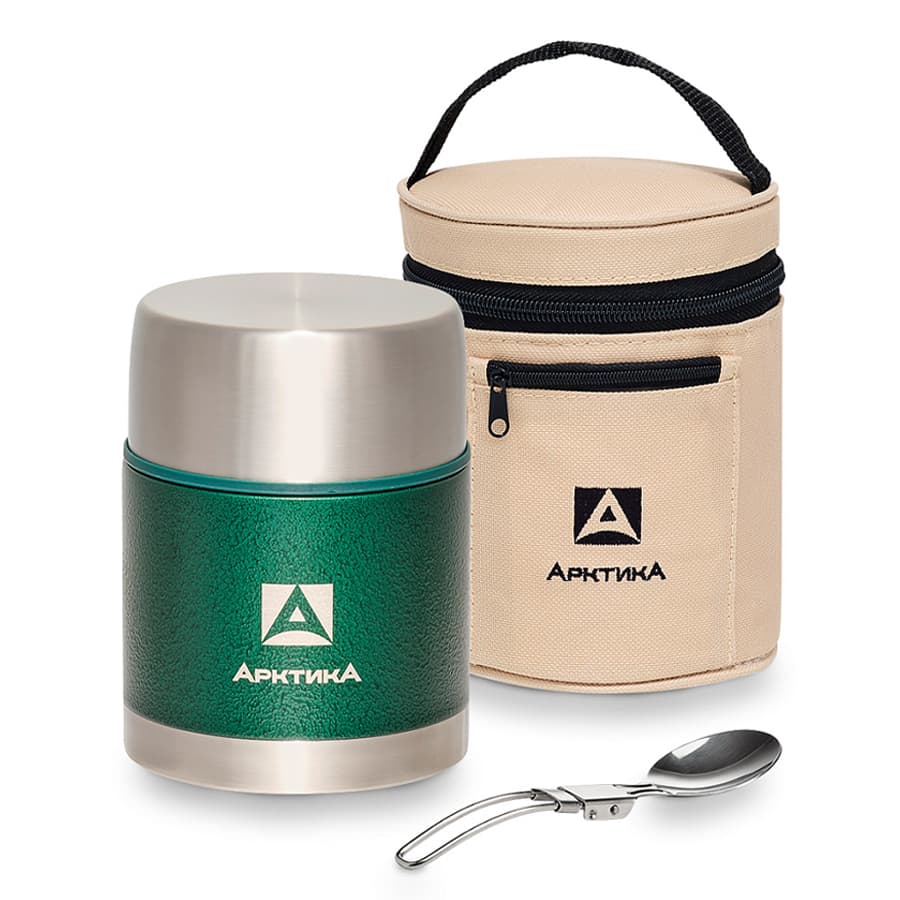 Термос для еды Арктика 306-600А с широким горлом и чехлом, 0.6 л