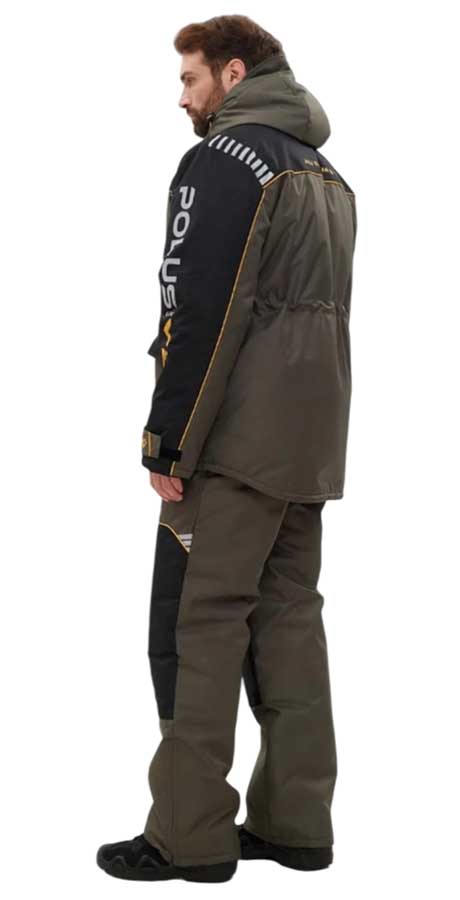 Костюм зимний Хантсмен Полюс Люкс V2 -45°С, хаки/черный