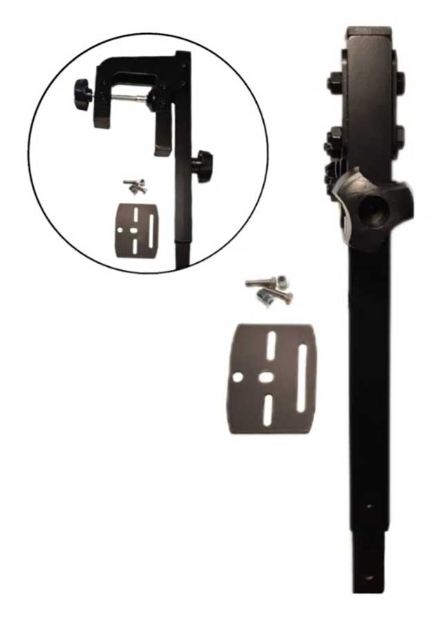 Держатель датчика эхолота со струбциной для лодок с НДНД, алюминий