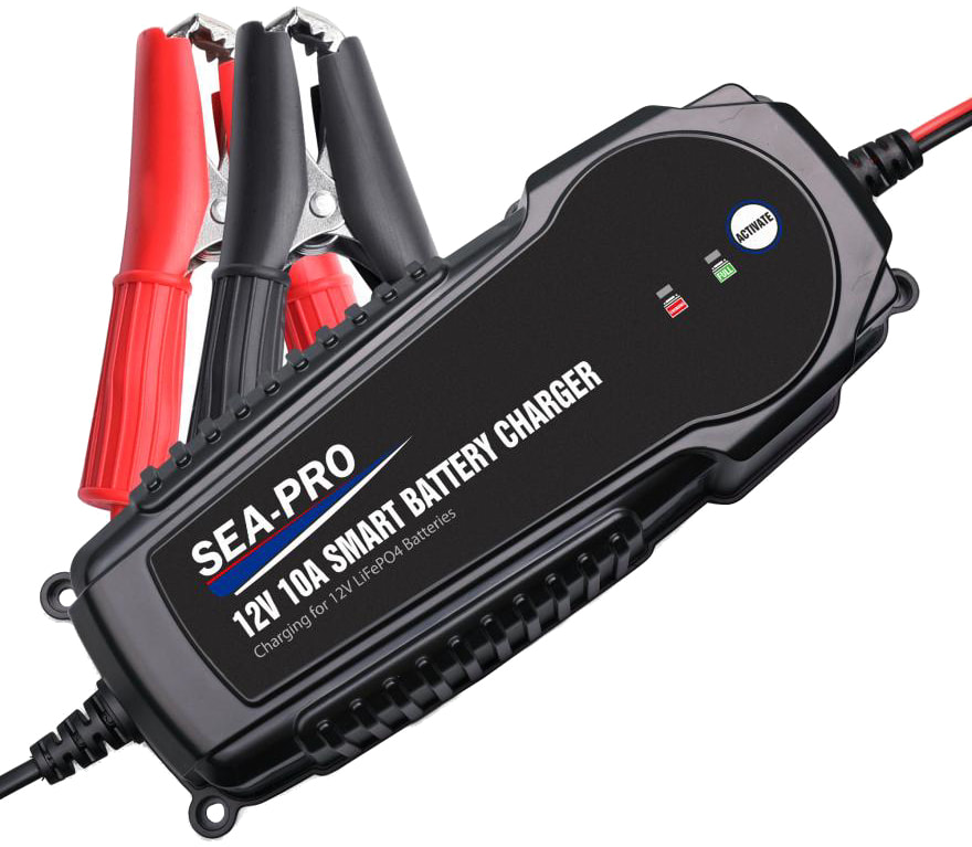 Зарядное устройство SEA-PRO ТЕ4-0267L для АКБ LiFePO4, 1х12В 10А