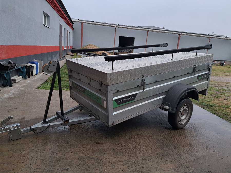 Прицеп бортовой Атлант 2513 (250х125 см, борт 51 см) с функцией самосвала, Б\У (2023 г.в.)