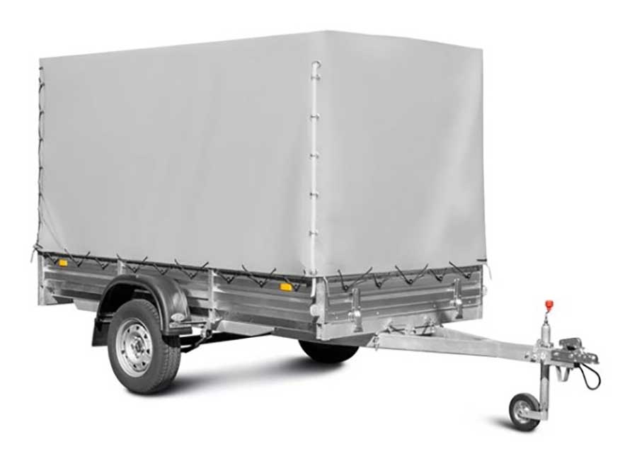 Тент с каркасом 301415 (высокий, H=1500 мм) для бортовых прицепов МЗСА 817711.022 / 025