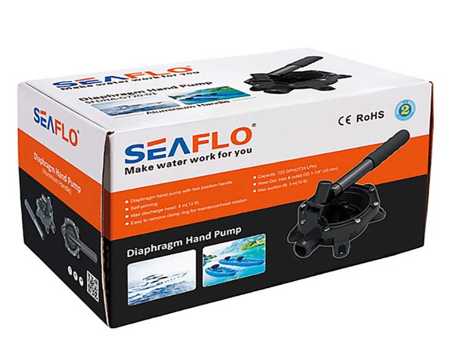 Ручная диафрагменная помпа SeaFlo 720 GPH, 45 л/мин, SFDHA-G720-01