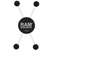 Размеры держателя RAM X-Grip для смартфонов