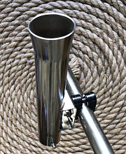 Держатель удилища на леер, 220x42 мм.