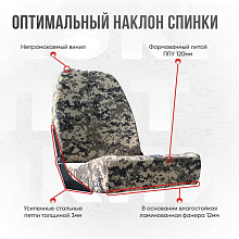 Кресло складное Кокпит, камуфляж (цифра серая), арт. NovgPix