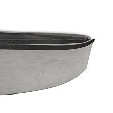 Палубное покрытие ПВХ 50x5 мм., серый, черная полоса