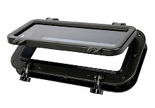 Иллюминатор прямоугольный, 400x200 мм, черный