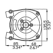 Рулевой редуктор T 81FC (Ultraflex)