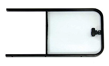 Форточка накладная со сдвижным стеклом правая 607х334 мм, Техномарин