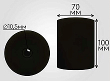 Ролики капролоновые Ø 70х100 мм на ложементы лодочного прицепа, 2 шт.