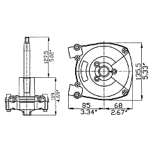 Рулевой редуктор T 71FC (Ultraflex)