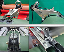 Роульс для якоря с роликом Ø 100 мм и стопором фала для лодки ПВХ 