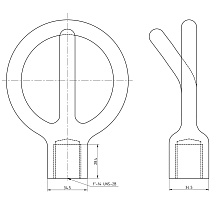 Рым-кольцо для буксировки D 11 мм.