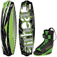 Вейкборд AirHead RIPSLASH с креплениями для ног VENOM