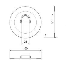 Кольцо D-образное двойное Баджер (100 мм.)