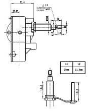 Электропривод стеклоочистителя W.E с адаптером, 24В, посадка М8-10, 45–105°