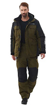 Костюм зимний Хантсмен Канада -35°С, хаки/черный (ткань Оксланд)