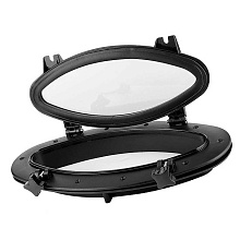 Иллюминатор овальный SFPP2-03, 410x220 мм, черный