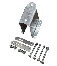 Держатель запасного колеса универсальный, оцинкованная сталь