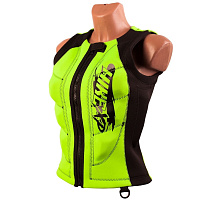 Страховочный жилет hikeXp Неопреновый (зелено-черный) Женский