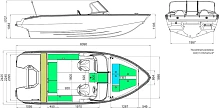 Катер ВиндБот 6.0 DCX