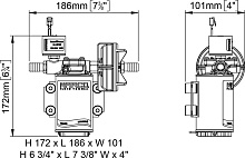 Комплект для мытья палубы Marco DP3/E Washdown Kit, 12/24 В, 14 л/мин.