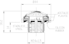 Клапан стравливающий VA-21, 260/200 мБар