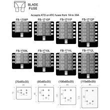 Блок на 6 предохранителей с крышкой.