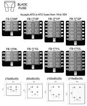 Блок на 8 предохранителей с крышкой и сигнализацией.