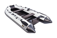 Надувная лодка Ривьера Компакт 3200 СК "Касатка" светло-серый/черный