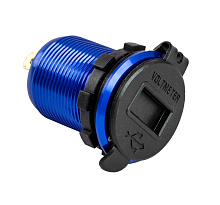 Разъем USB 4.2A (2 порта, вольтметр)