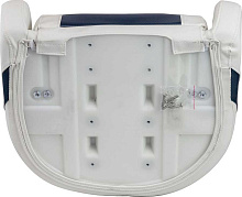 Кресло Delux Sport Flip Up мягкое виниловое с болстером, белый/синий