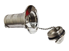 Горловина заливная для топлива Fuel, 38 мм, нержавеющая сталь