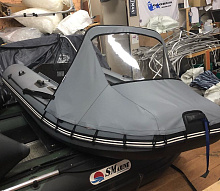 Тент носовой (стекло) для лодки Касатка 385