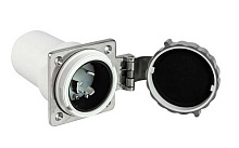 Розетка берегового питания Osculati с резьбовой крышкой, 50А, 110/220В, нерж. сталь