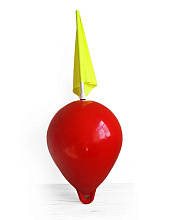 Буй пластиковый маркерный с флагштоком BUOY Ø450x630 мм, красный + флаг