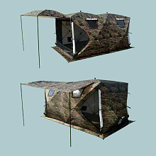 Палатка (баня) 3-х слойная для зимней рыбалки MirCamping 4х2х1,7 м