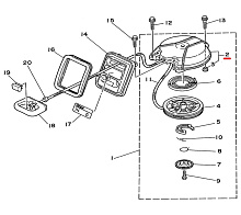 Корпус стартера Ямаха 3 и аналоги