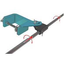 Крепеж струбцина Универсал для датчиков эхолотов Практик