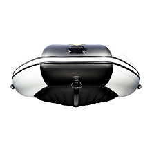 Надувная лодка Ривьера 3800 Килевое надувное дно "Комби" светло-серый/черный