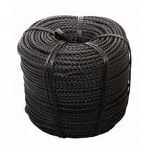 Леер безопасности плетеный, диаметр 10 мм., черный