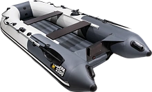 Надувная лодка Ривьера Компакт 3600 НДНД "Комби" светло-серый/графит