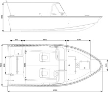 Катер ВиндБот 4.2 DC EVO (RAL 5020, аэратор, степ, тент транспортировочный)